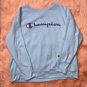 Baby Blue Champion Athletic Wear Crewneck 1X